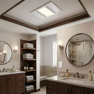Vencha Apex AC 3-in-1 Bathroom Heater, Exhaust Fan & LED Light - White by Vencha, a Exhaust Fans for sale on Style Sourcebook