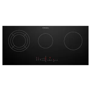 Westinghouse 90cm 3 Zone Ceramic Cooktop with Hob2Hood WHC933BE by Westinghouse, a Cooktops for sale on Style Sourcebook