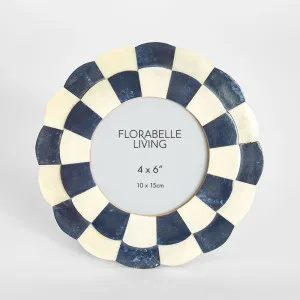 Vena Bone Inlay 4x 4" Photo Frame Black & White by Florabelle Living, a Prints for sale on Style Sourcebook