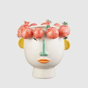 Capri Face Vase Pomegranate by Florabelle Living, a Vases & Jars for sale on Style Sourcebook