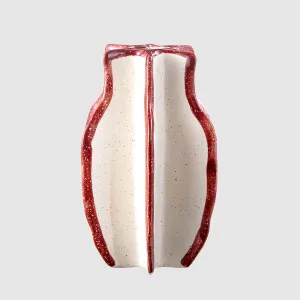 Prism Vase Red & White by Florabelle Living, a Vases & Jars for sale on Style Sourcebook