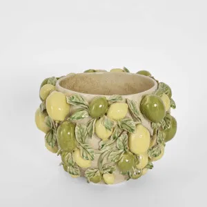 Lemon Vase Green & Yellow by Florabelle Living, a Statues & Ornaments for sale on Style Sourcebook