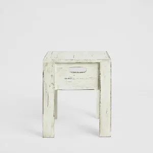 Arles Wooden Stool White by PERFECT PIECES, a Ottomans for sale on Style Sourcebook