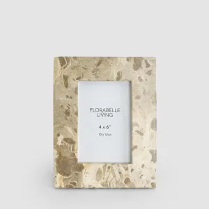 Oro 4 x 6" Photo Frame Butterscotch Marble by Florabelle Living, a Prints for sale on Style Sourcebook