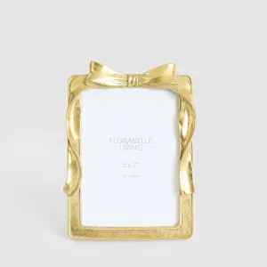 Lumi Bow 5 x 7 " Photo Frame Gold by Florabelle Living, a Plants for sale on Style Sourcebook