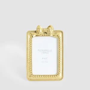 Fay Bow 4 x 6 " Photo Frame Gold by Florabelle Living, a Plants for sale on Style Sourcebook