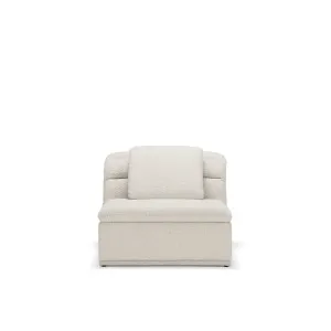 Float 1.5 Seat Armless Modular Piece - [ Bronte La Creme ] by ELLISON STUDIOS., a Sofas for sale on Style Sourcebook
