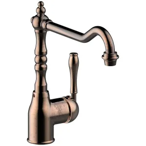 Armando Vicario Provincial Single Lever Kitchen Mixer Tap Natural Brass PALAIS-NBR-LF by Armando Vicario, a Kitchen Taps & Mixers for sale on Style Sourcebook