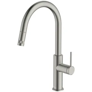 Abey Poco Pull Out Kitchen Mixer Tap Brushed Nickel 6K1-BN-LF by Abey, a Kitchen Taps & Mixers for sale on Style Sourcebook