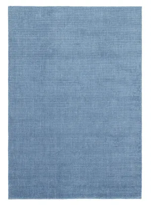Malgosia Denim Blue Cut Pile Wool Rug by Miss Amara, a Shag Rugs for sale on Style Sourcebook