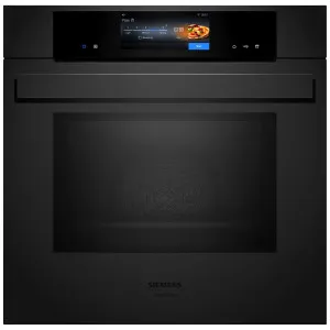 Siemens iQ700 60cm Pyrolytic Oven with pulseSteam and Microwave Matte Black HN978GQM1 by Siemens, a Ovens for sale on Style Sourcebook