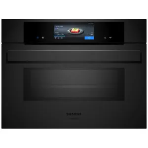 Siemens iQ700 60cm Pyrolytic Compact Oven with Microwave Matte Black CM978GMM1 by Siemens, a Ovens for sale on Style Sourcebook