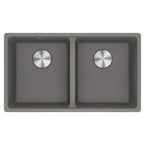 Franke Maris Granite Double Bowl 350-350mm Flushmount Stone Grey by Franke, a Kitchen Sinks for sale on Style Sourcebook