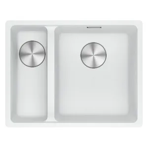 Franke Maris Granite One and a Half Bowl, 340-150mm, Flushmount, Left Hand, Polar White by Franke, a Kitchen Sinks for sale on Style Sourcebook