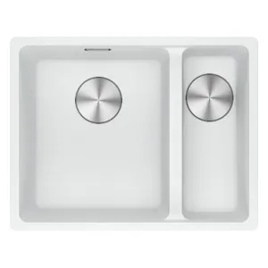Franke Maris Granite One and a Half Bowl, 340-150mm, Flushmount, Right Hand, Polar White by Franke, a Kitchen Sinks for sale on Style Sourcebook