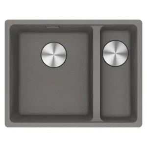 Franke Maris Granite One and a Half Bowl, 340-150mm, Flushmount, Right Hand, Stone Grey by Franke, a Kitchen Sinks for sale on Style Sourcebook