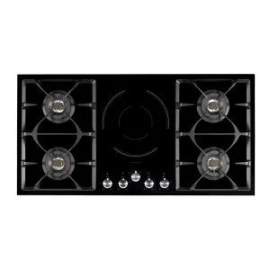 Franke Professional Gas & Induction Cooktop Black Ceramic Glass 101.5cm by Franke, a Cooktops for sale on Style Sourcebook