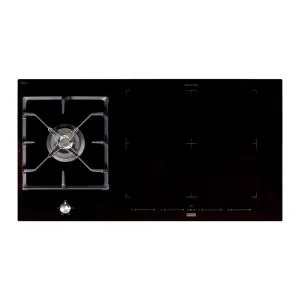 Franke Professional Gas & Induction Cooktop Black Ceramic Glass 96cm by Franke, a Cooktops for sale on Style Sourcebook