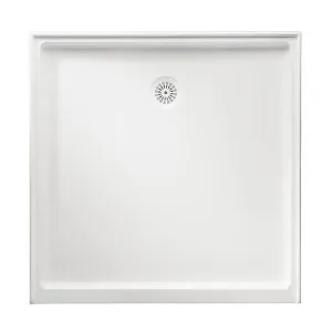 Marbletrend Flinders Polymarble Square Shower Base 900mm x 900mm Rear Outlet by Marble trend, a Showers for sale on Style Sourcebook