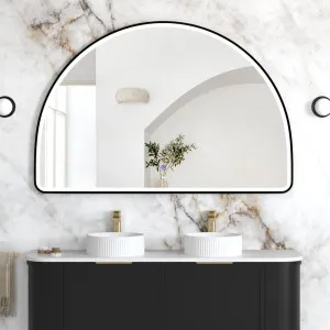 Otti LED Moonlight Archie 1000(H)x1500(W) Black Metal Frame Mirror by Otti, a Vanity Mirrors for sale on Style Sourcebook