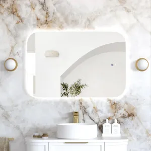 Otti LED Newport 900(H)x600(W) Frameless Back Lit Tuffi Mirror by Otti, a Vanity Mirrors for sale on Style Sourcebook