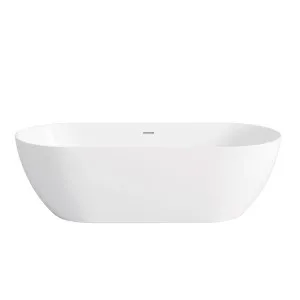 Otti Attica Manolo Bath with Overflow 1700mm Gloss White by Otti, a Bathtubs for sale on Style Sourcebook
