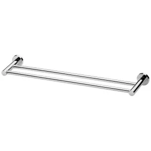 Phoenix Radii Double Towel Rail 600mm Round Plate Chrome by PHOENIX, a Towel Rails for sale on Style Sourcebook