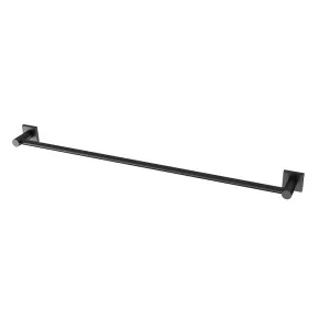 Phoenix Radii Single Towel Rail 800mm Square Plate Matte Black by PHOENIX, a Towel Rails for sale on Style Sourcebook