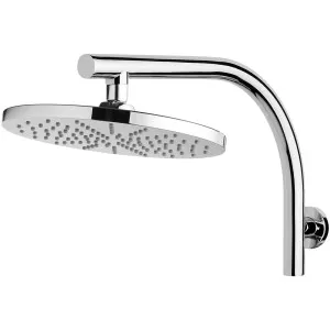 Phoenix Vivid Curved Shower Arm And Round Shower Rose | Chrome | 230mm by PHOENIX, a Shower Heads & Mixers for sale on Style Sourcebook