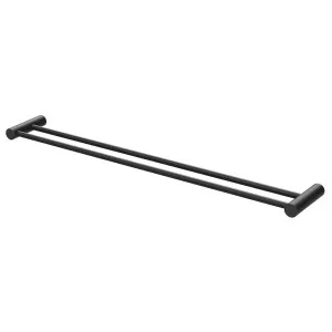 Phoenix Vivid Slimline Double Towel Rail 800mm Matte Black by PHOENIX, a Towel Rails for sale on Style Sourcebook