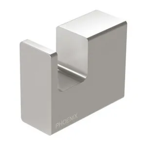 Phoenix Lexi MKII Robe Hook Brushed Nickel by PHOENIX, a Shelves & Hooks for sale on Style Sourcebook