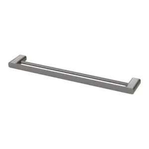 Phoenix Nuage Double Towel Rail 600mm Brushed Carbon by PHOENIX, a Towel Rails for sale on Style Sourcebook