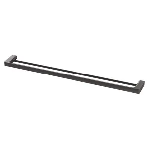 Phoenix Gloss Double Towel Rail 800mm Brushed Carbon by PHOENIX, a Towel Rails for sale on Style Sourcebook