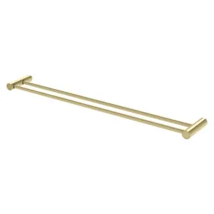 Phoenix Vivid Slimline Double Towel Rail 800mm Brushed Gold by PHOENIX, a Towel Rails for sale on Style Sourcebook