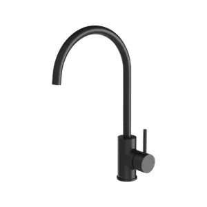 Phoenix Pina Sink Mixer 200mm Gooseneck Matte Black by PHOENIX, a Kitchen Taps & Mixers for sale on Style Sourcebook