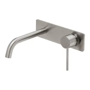 Phoenix Vivid Slimline SwitchMix Wall Basin/Bath Mixer Set 180mm Brushed Nickel (Complete Kit) by PHOENIX, a Bathroom Taps & Mixers for sale on Style Sourcebook