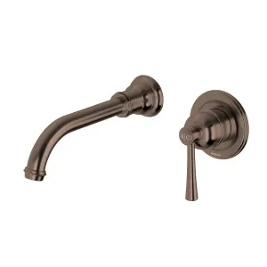 Phoenix Cromford SwitchMix Wall Basin / Bath Mixer Set 180mm (Complete Kit) Brushed Bronze by PHOENIX, a Bathroom Taps & Mixers for sale on Style Sourcebook