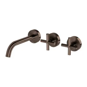 Phoenix Vivid Slimline Plus Wall Basin / Bath Hostess Set 180mm Outlet Brushed Bronze by PHOENIX, a Bathroom Taps & Mixers for sale on Style Sourcebook