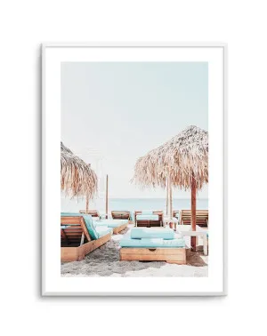 Aqua Sunlounges by oliveetoriel.com, a Original Artwork for sale on Style Sourcebook