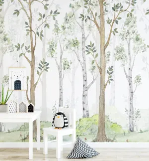 Hidden Forest Wallpaper Mural by oliveetoriel.com, a Wallpaper for sale on Style Sourcebook