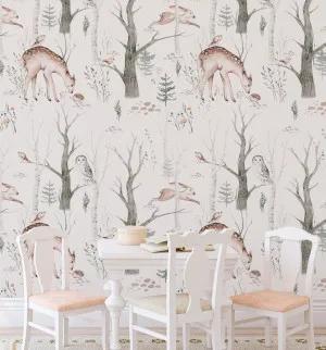 Forest Friends Wallpaper by oliveetoriel.com, a Wallpaper for sale on Style Sourcebook