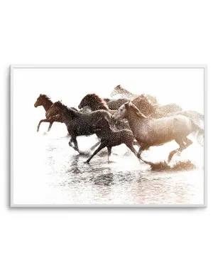 Riviere Stallions by oliveetoriel.com, a Prints for sale on Style Sourcebook