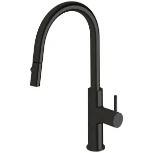 Sussex Taps Virgo Sink Mixer Pull Out Spray Tap LUXPVD Matte Opium Black VGSMPOS01-58 by Sussex Taps, a Kitchen Taps & Mixers for sale on Style Sourcebook