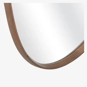 ATRIA - Oak Asymmetrical Mirror - 80 x 100 cm by European Lifestyle, a Mirrors for sale on Style Sourcebook