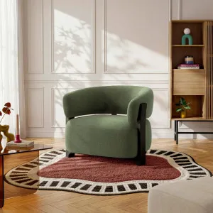 BARREA - Fabric & Wood Armchair by European Lifestyle, a Chairs for sale on Style Sourcebook