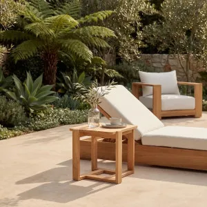 CALVIA - Teak Outdoor Side Table by European Lifestyle, a Tables for sale on Style Sourcebook
