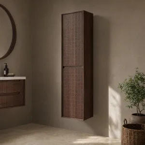 CASSIAN - Walnut 2 Door Bathroom Cabinet by European Lifestyle, a Bathroom Storage Cabinets for sale on Style Sourcebook