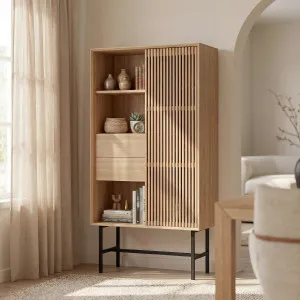 ELYA - Oak 1 Door Sideboard by European Lifestyle, a Sideboards, Buffets & Trolleys for sale on Style Sourcebook