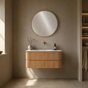 ENOLA - Ash 2 Drawer Bathroom Cabinet - 120 cm by European Lifestyle, a Bathroom Storage Cabinets for sale on Style Sourcebook