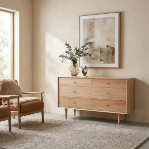 EUGENIE - Oak 6 Drawer Dresser by European Lifestyle, a Dressers & Chests of Drawers for sale on Style Sourcebook